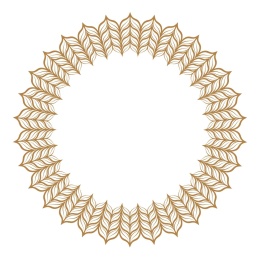 小麦矢量插画