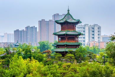 中国山西太原迎泽公园