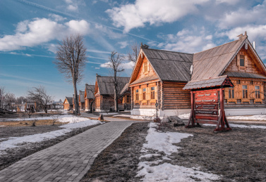 俄罗斯苏兹达里镇木建筑博物馆外景