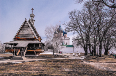 俄罗斯苏兹达里镇木建筑博物馆外景