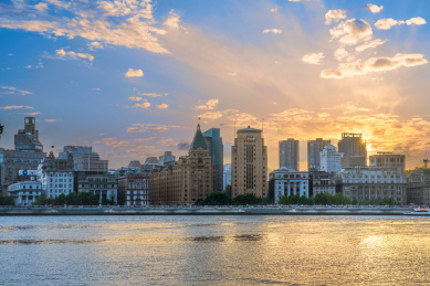 中国上海外滩老建筑