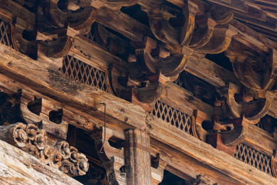 安徽歙县呈坎罗东舒祠宝纶阁古建筑景观