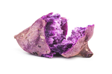 蒸熟的紫薯