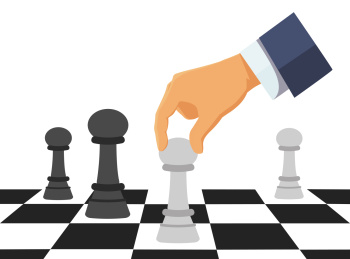 企业人才创业竞争金融概念插画