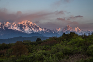 四川王岗坪贡嘎雪山