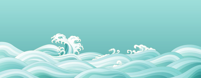 中国风传统海水纹