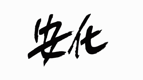 中国风书法汉字字体设计安化