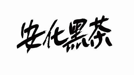 中国风书法汉字字体设计安化黑茶