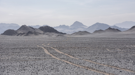 中国青海冷湖镇黑山戈壁风光