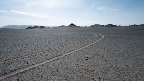 中国青海冷湖镇黑山戈壁风光