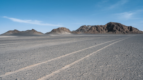 中国青海冷湖镇黑山戈壁风光