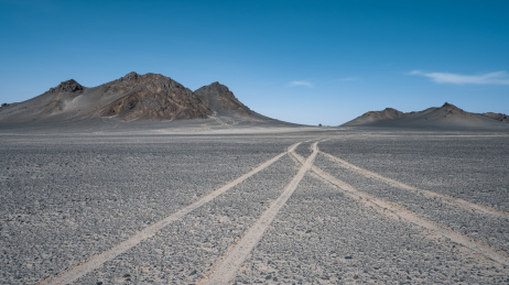 中国青海冷湖镇黑山戈壁风光