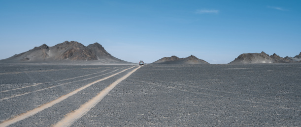 中国青海冷湖镇黑山戈壁风光
