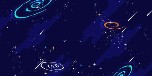 卡通星际太空未来背景图
