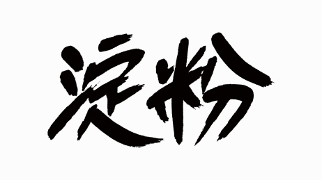中国风书法汉字字体设计淀粉