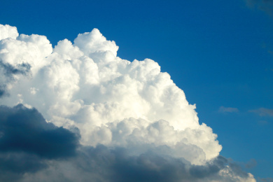 像棉花糖一样的云朵