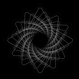 黑底多角旋转典雅矢量图形