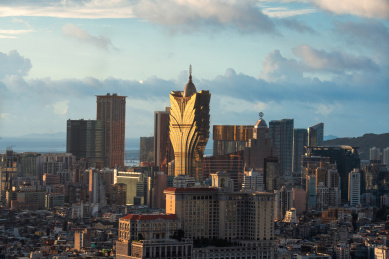 中国澳门新葡京城市风光