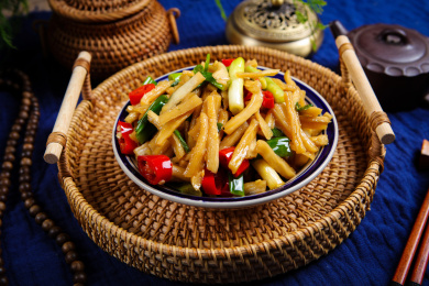 特色家常下饭菜爆炒萝卜干