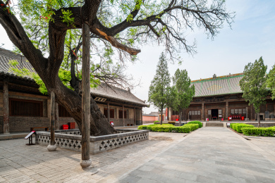 山西平遥双林寺中国古建筑景观