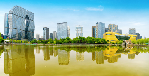 中国浙江杭州滨江区商业中心