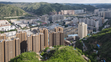 陕西省延安市城市风光