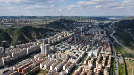 陕西省延安市城市风光