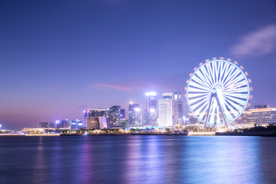 广东省深圳市前海片区夜景