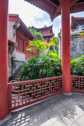 广州南沙天后宫古建筑景观   