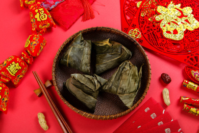 中国传统美食端午节粽子