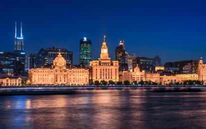 中国上海外滩夜景