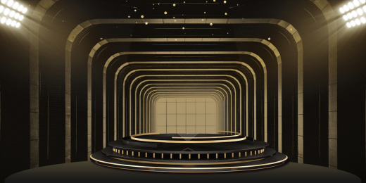 黑金灯光商务企业科技广告海报背景