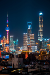 中国上海浦东夜景