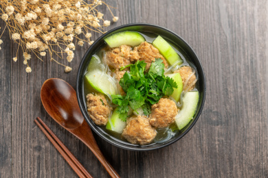 冬瓜丸子汤特写