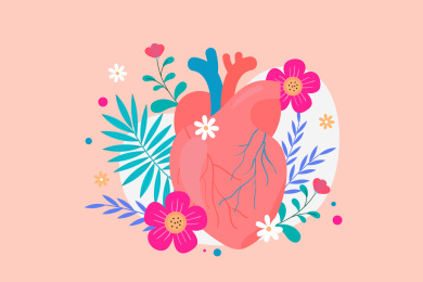 医疗健康心脏矢量插画