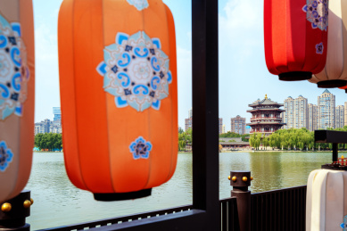 陕西西安大唐芙蓉园望春阁