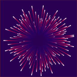 烟花礼花矢量插画元素