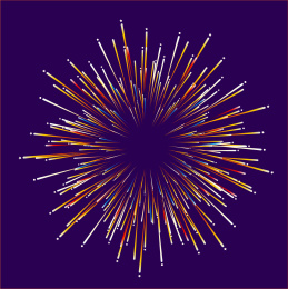 烟花礼花矢量插画元素