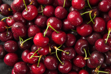 夏季水果新鲜的樱桃车厘子