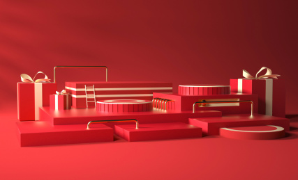3D静物展示空间背景