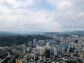 贵州省遵义市中心城区城市风光