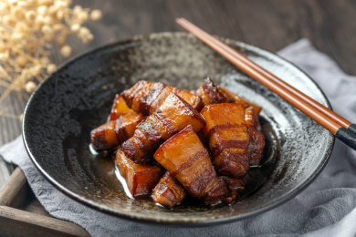 红烧肉特写