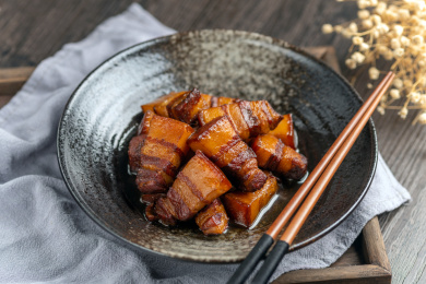 红烧肉特写