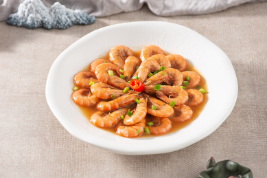 红烧条虾油焖虾