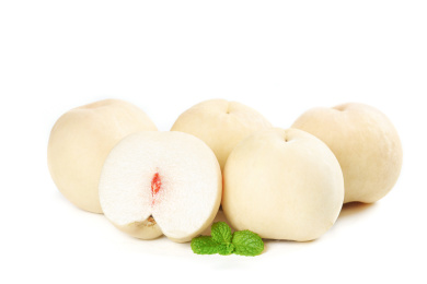 白底上一堆蒙阴白桃