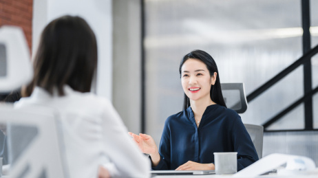 办公室商务东方人像