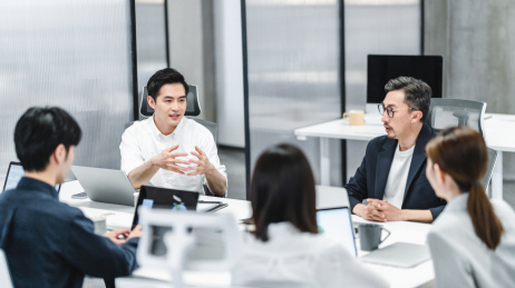 办公室商务东方人像
