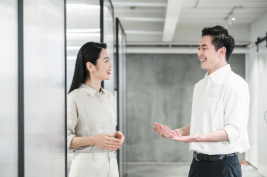 办公室商务东方人像