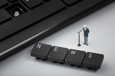 微缩键盘字母news互联网新闻发布会媒体