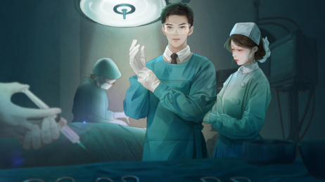 人物立绘之男医生女护士